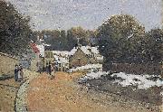 Alfred Sisley Early Snow at Louveciennes, oil painting